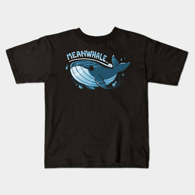 MeanWhale Kids T-Shirt by Vallina84